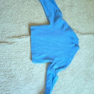 Blue turtle neck sweater